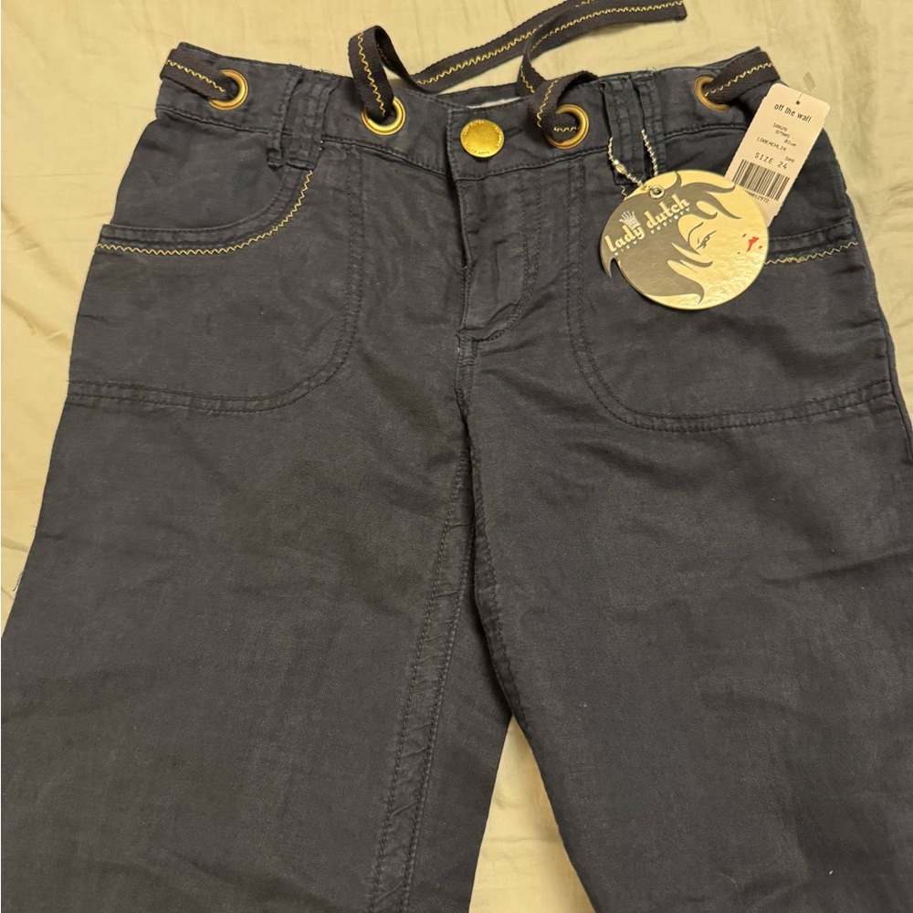 Lady dutch linen Navy Pants